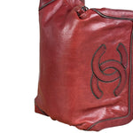 Chanel Red Quilted Leather Chain Shoulder Bag 2007
