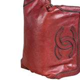 Chanel Red Quilted Leather Chain Shoulder Bag 2007
