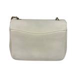 Chanel White Leather CC Mania Flap Bag 2019