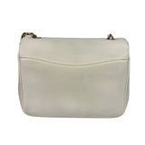 Chanel White Leather CC Mania Flap Bag 2019