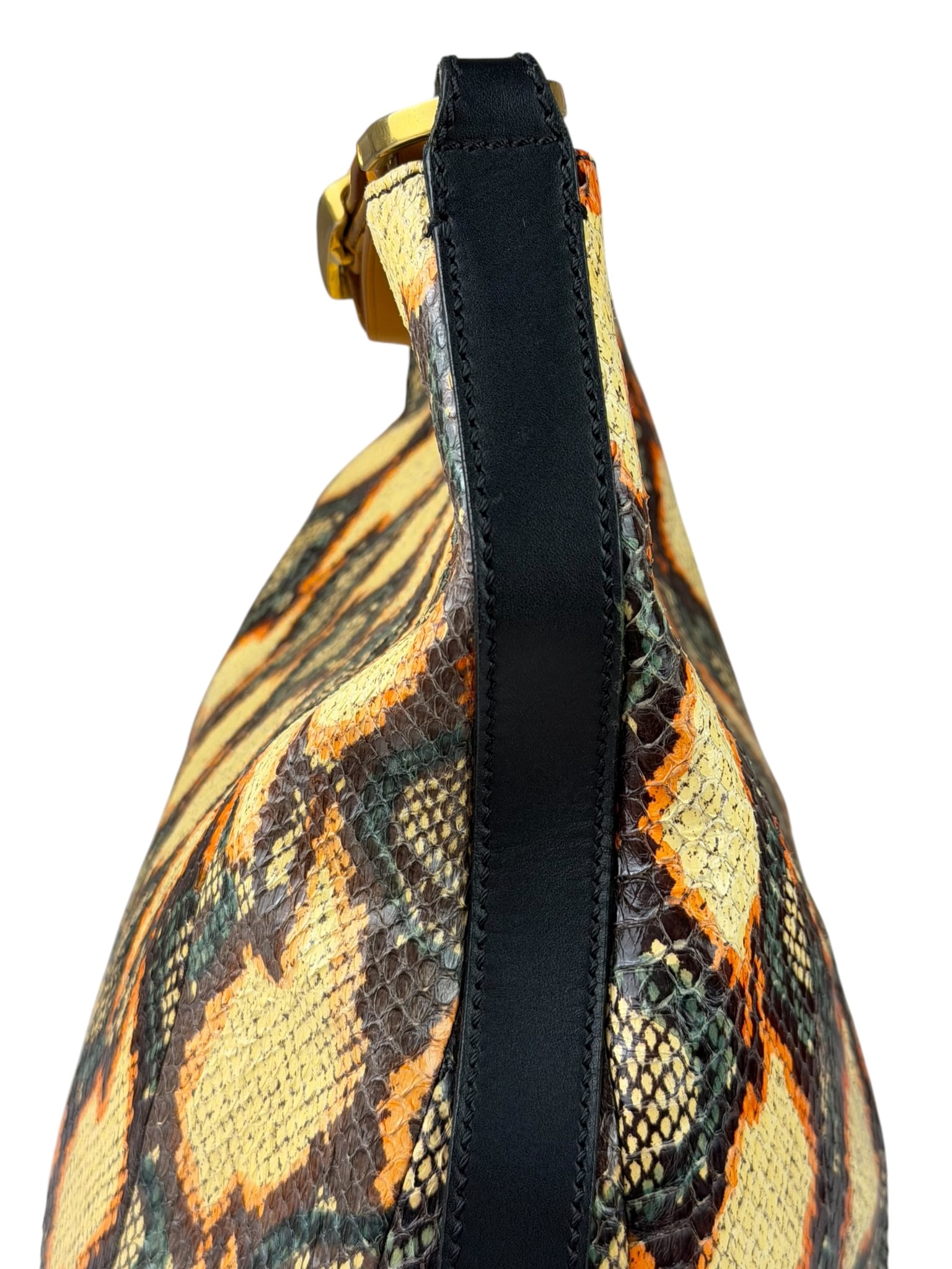 Fendi Multicolor Snakeskin Hobo Bag