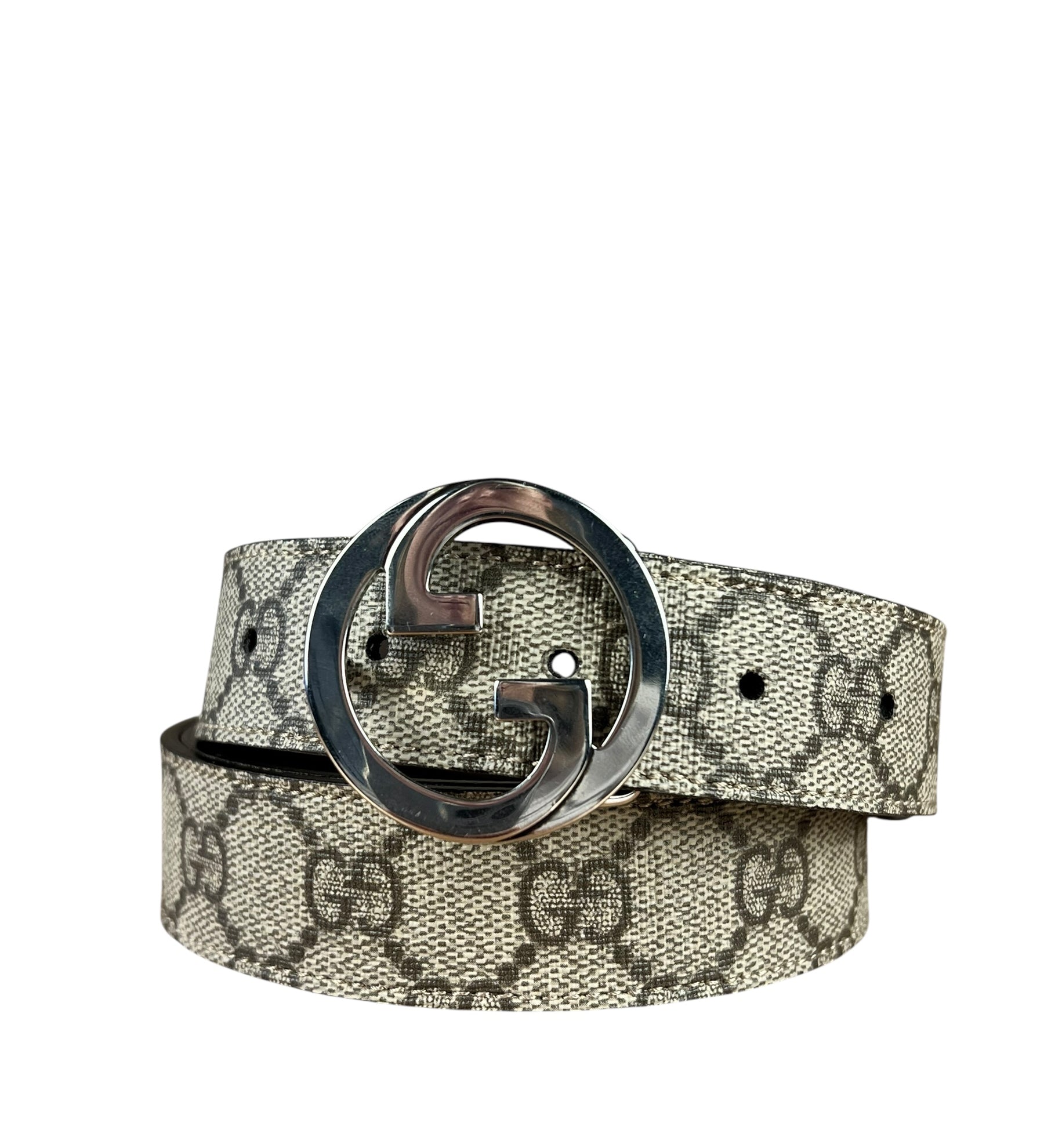Gucci Coated Canvas Monogram GG Belt