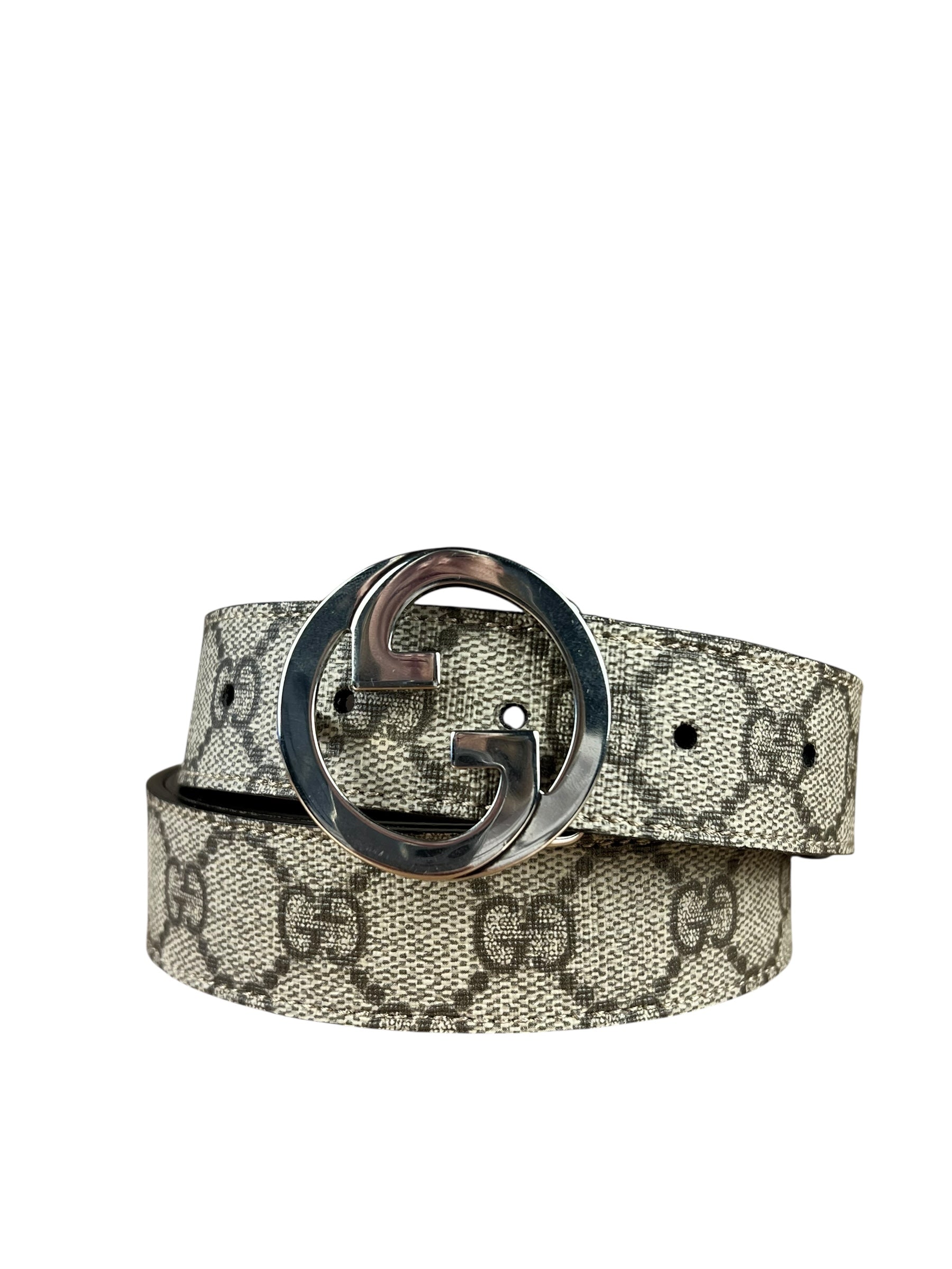 Gucci Coated Canvas Monogram GG Belt