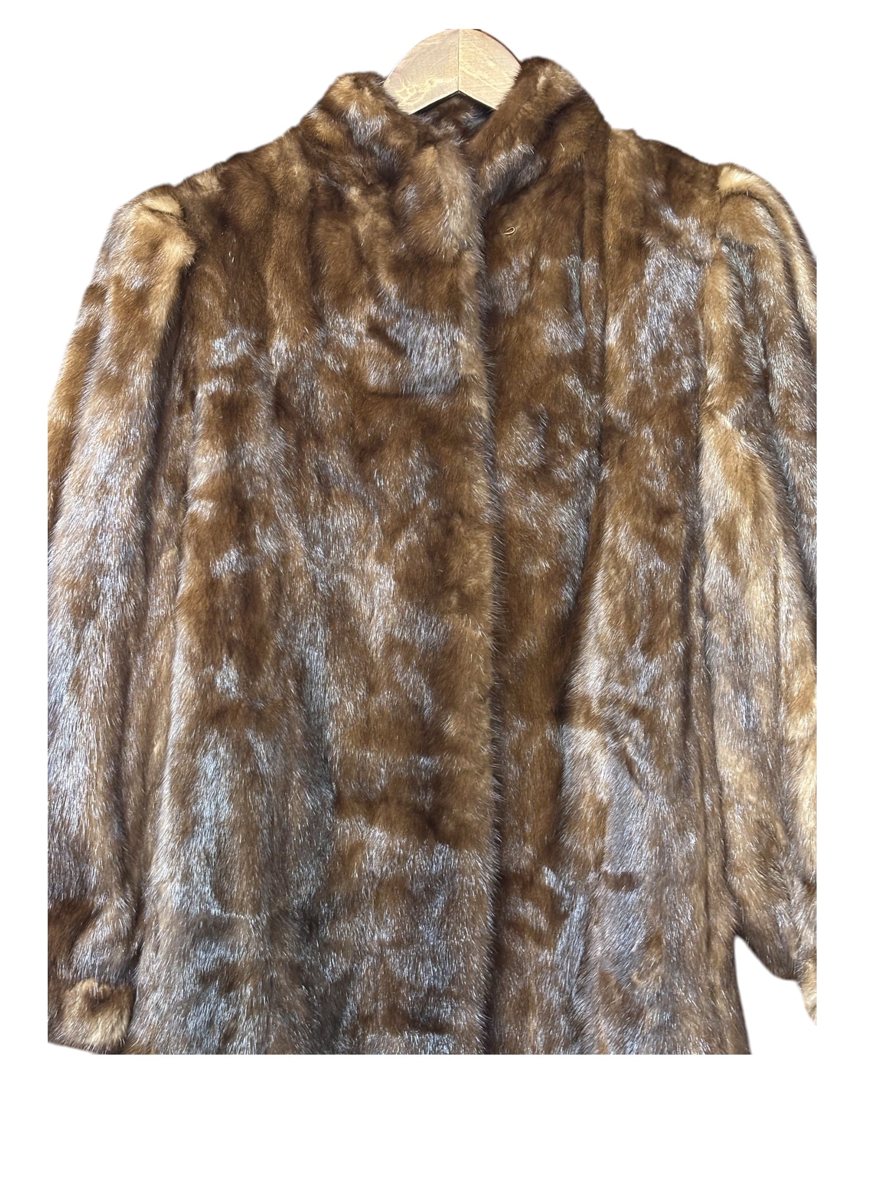 Saikatsu Vintage Brown Mink Fur Coat