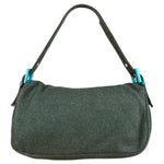 Fendi Green FF Cotton Baguette