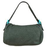 Fendi Green FF Cotton Baguette