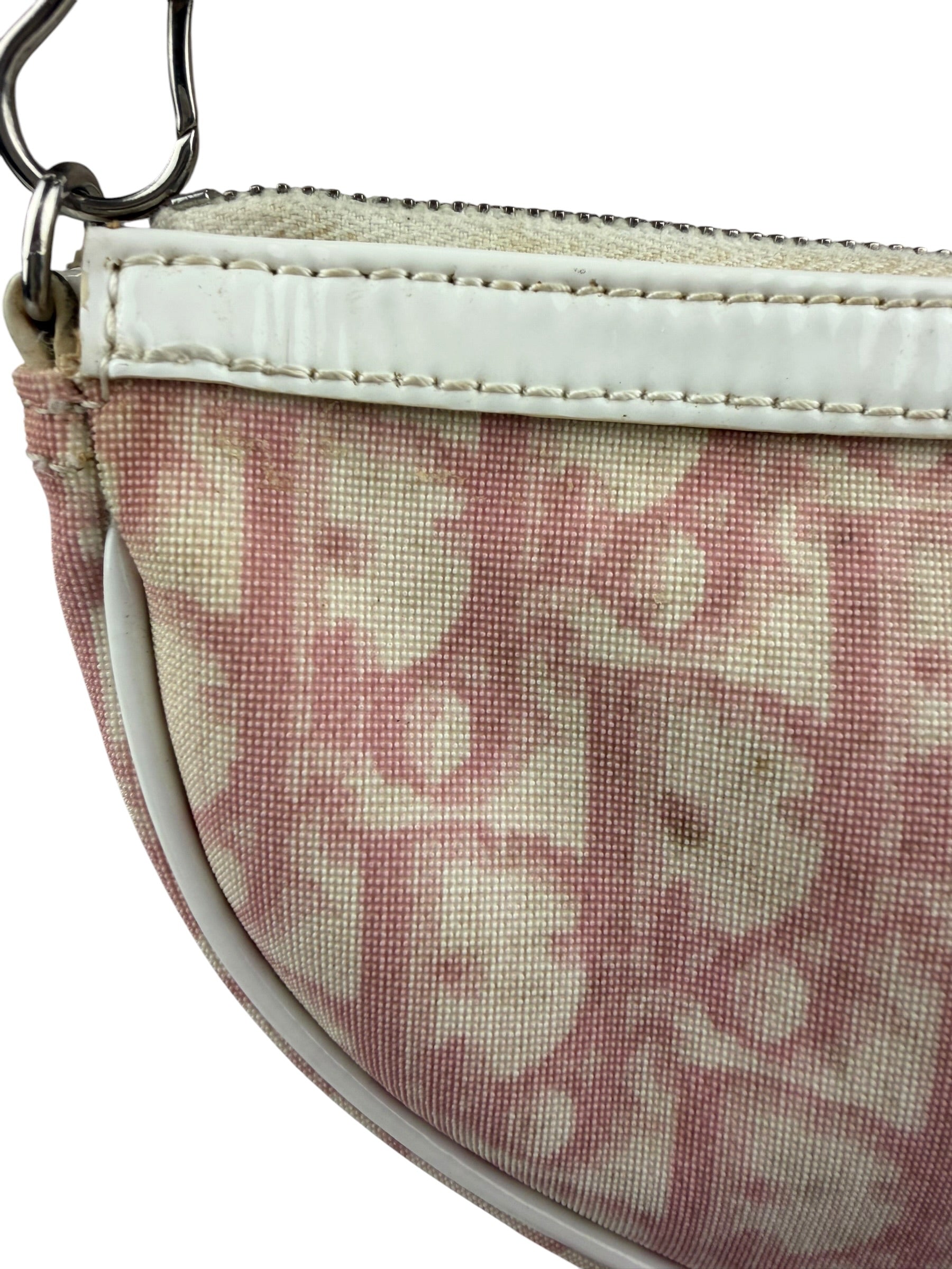 Christian Dior Vintage Monogram Diorissimo Trotter Saddle Pochette