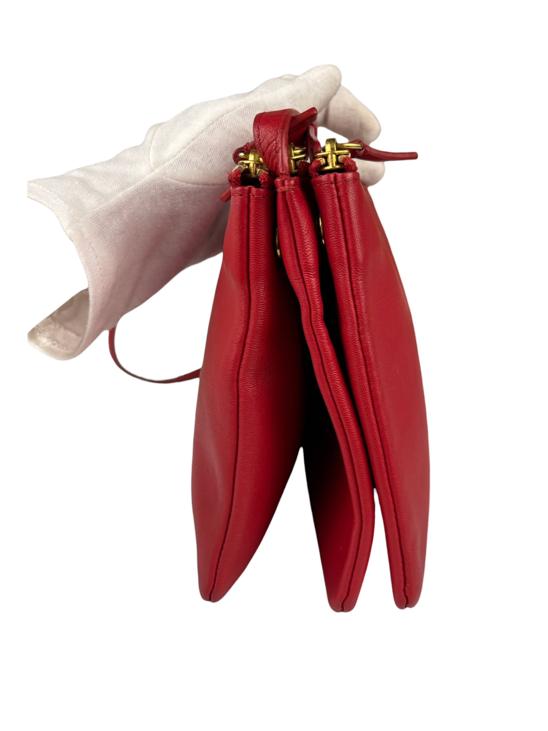 Celine Red Leather The Row 90's Shoulder Bag