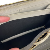Balenciaga Grey Leather Moto Long Wallet