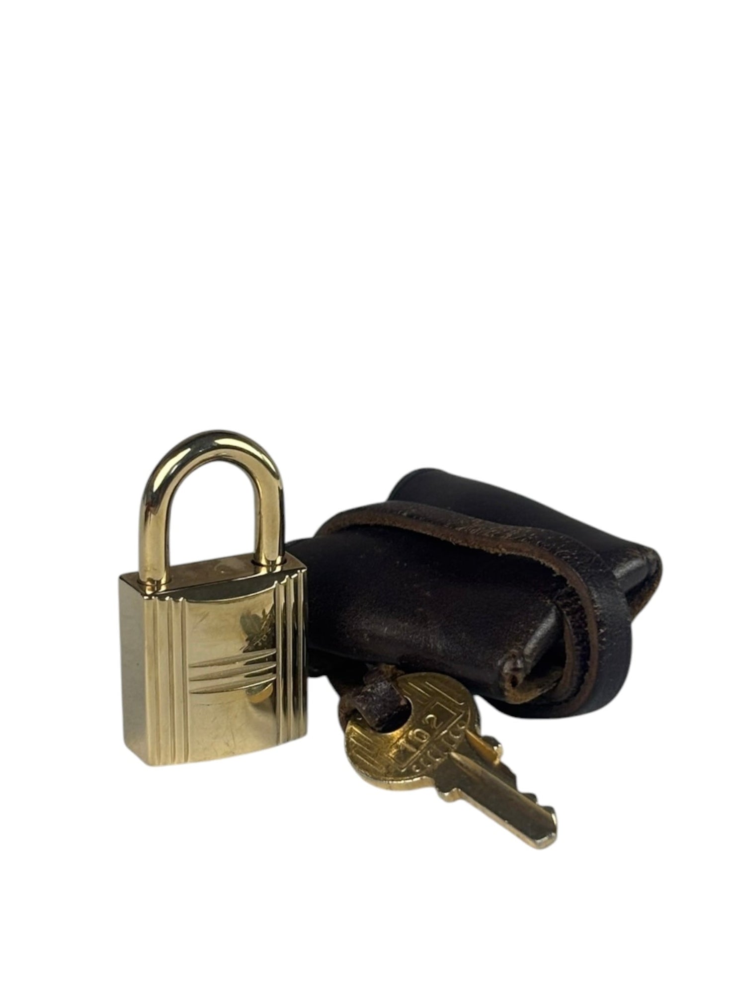 Hermes Cedena Lock & Key Leather Clochette Set