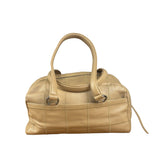 Chanel Beige Caviar Chocolate Bar Boston Bag