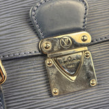 Louis Vuitton Navy Blue Leather Epi Segur Handbag PM