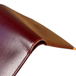 Cartier Vintage Maroon Leather Bifold Wallet