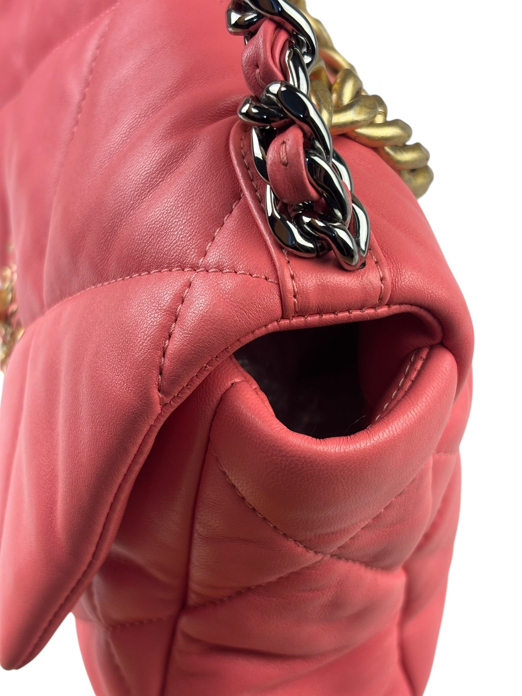 Chanel Pink Quilted Lambskin Flap Bag 2020