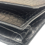 Saint Laurent Black Embossed Babylon Cross Body