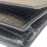 Saint Laurent Black Embossed Babylon Cross Body