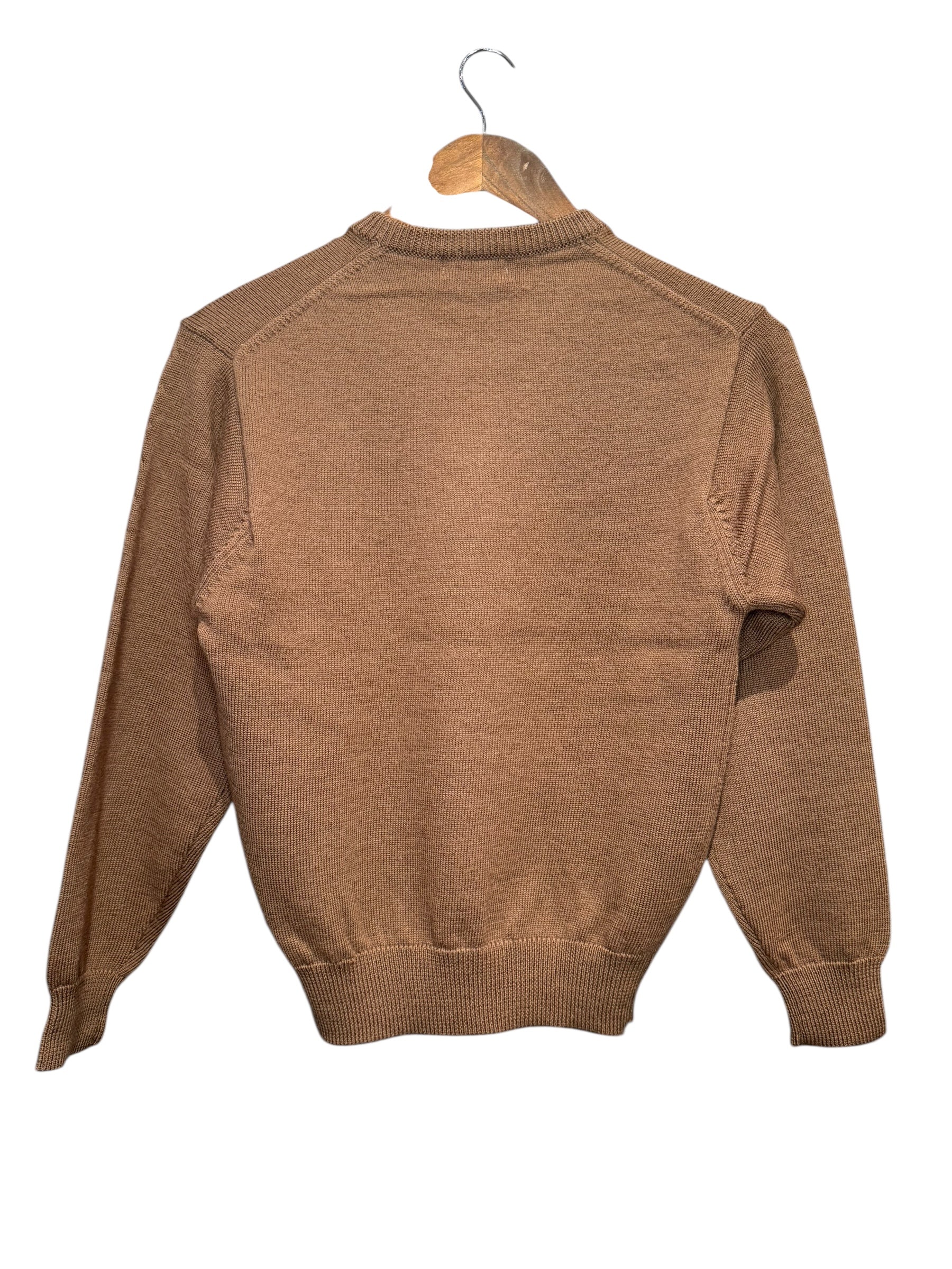 Burberry Brown Floral Wool Sweater