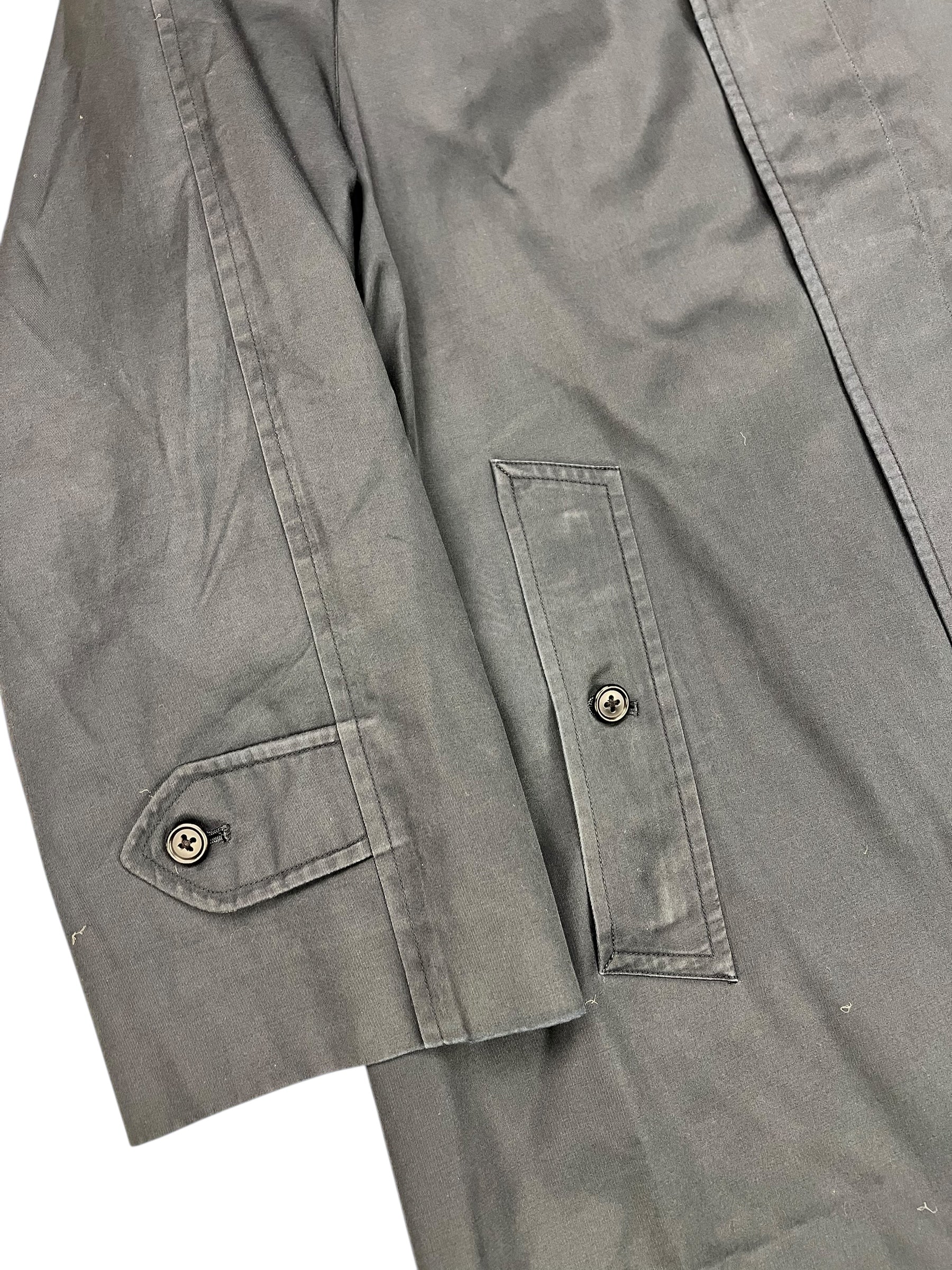 Burberry Vintage Dark Navy Mid-Length Trench Coat