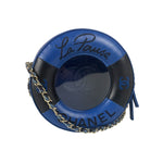 Chanel Limited Edition Lifesaver Round Crossbody Navy/Black 2017
