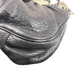 Fendi Black Leather Mia Chain Hobo Bag