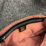 Fendi Vintage Grey/Black Knit Wool Baguette