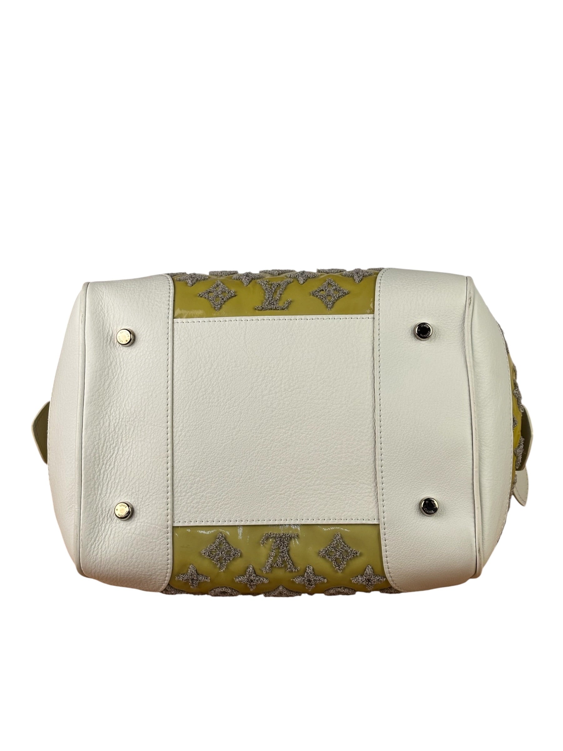 Louis Vuitton Yellow Monogram Bouclettes Speedy Round Handbag Spring 2012