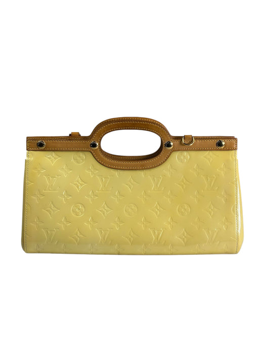 Louis Vuitton Yellow Vernis Roxbury Drive Two-Way Bag