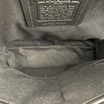 Coach Black Crossgrain Leather Wade Backpack