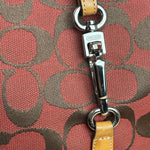 Coach Multicolor Leather Trim Signature Canvas Shoulder Bag