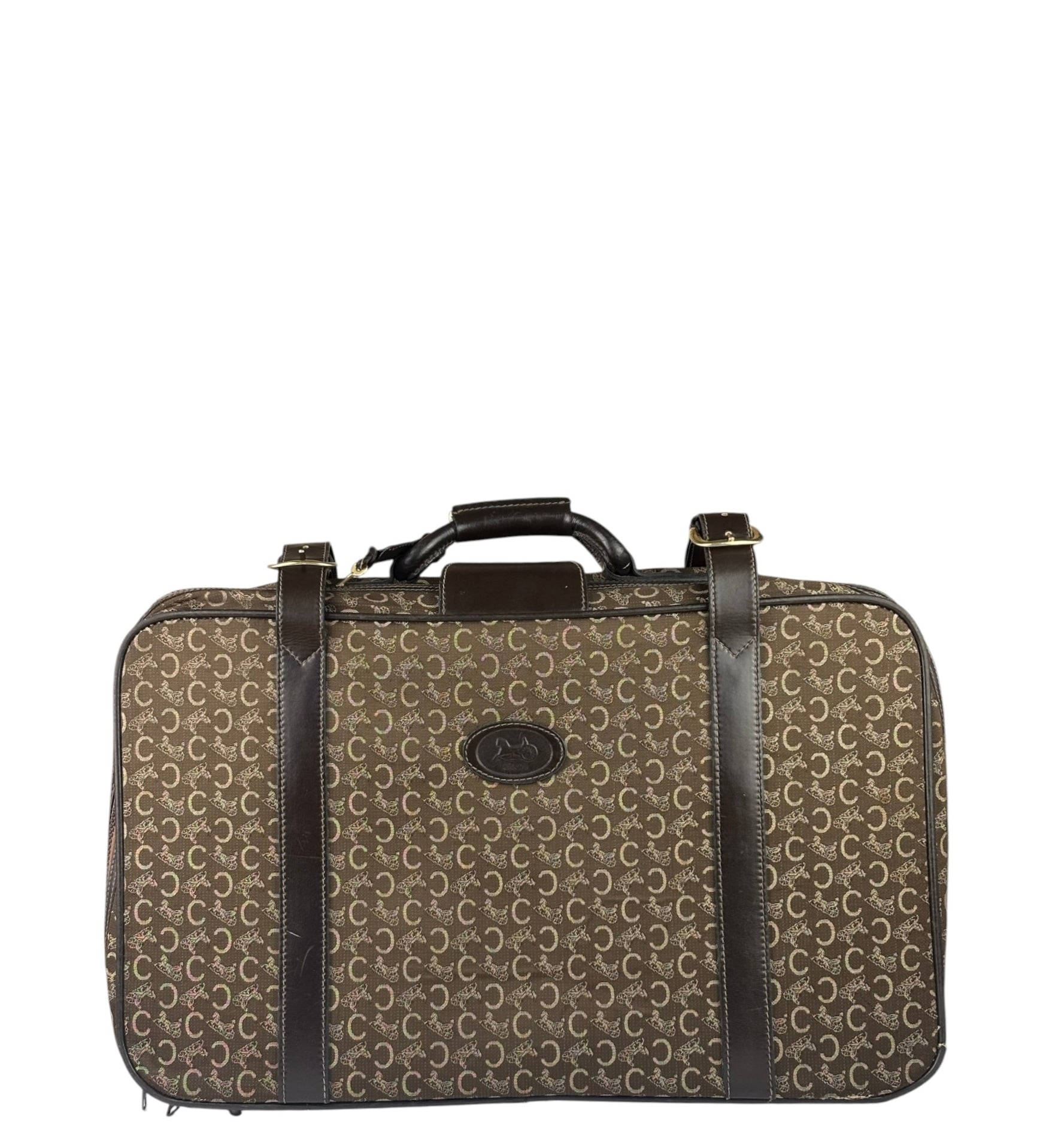Celine Vintage Macadam Canvas Travel Bag