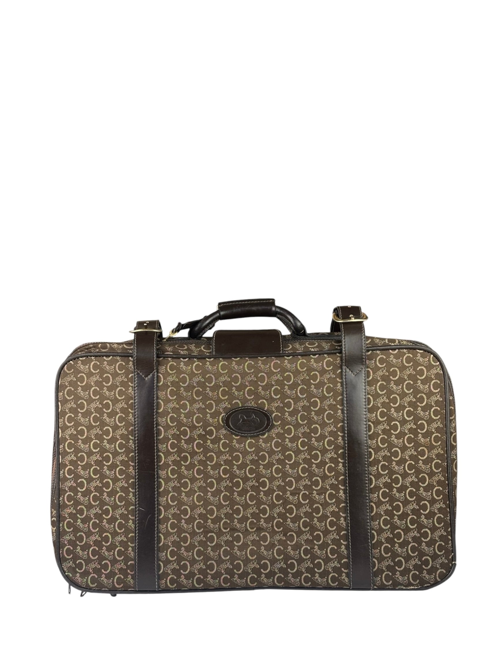 Celine Vintage Macadam Canvas Travel Bag