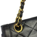 Chanel Black Quilted Leather Double Flap Small Bag