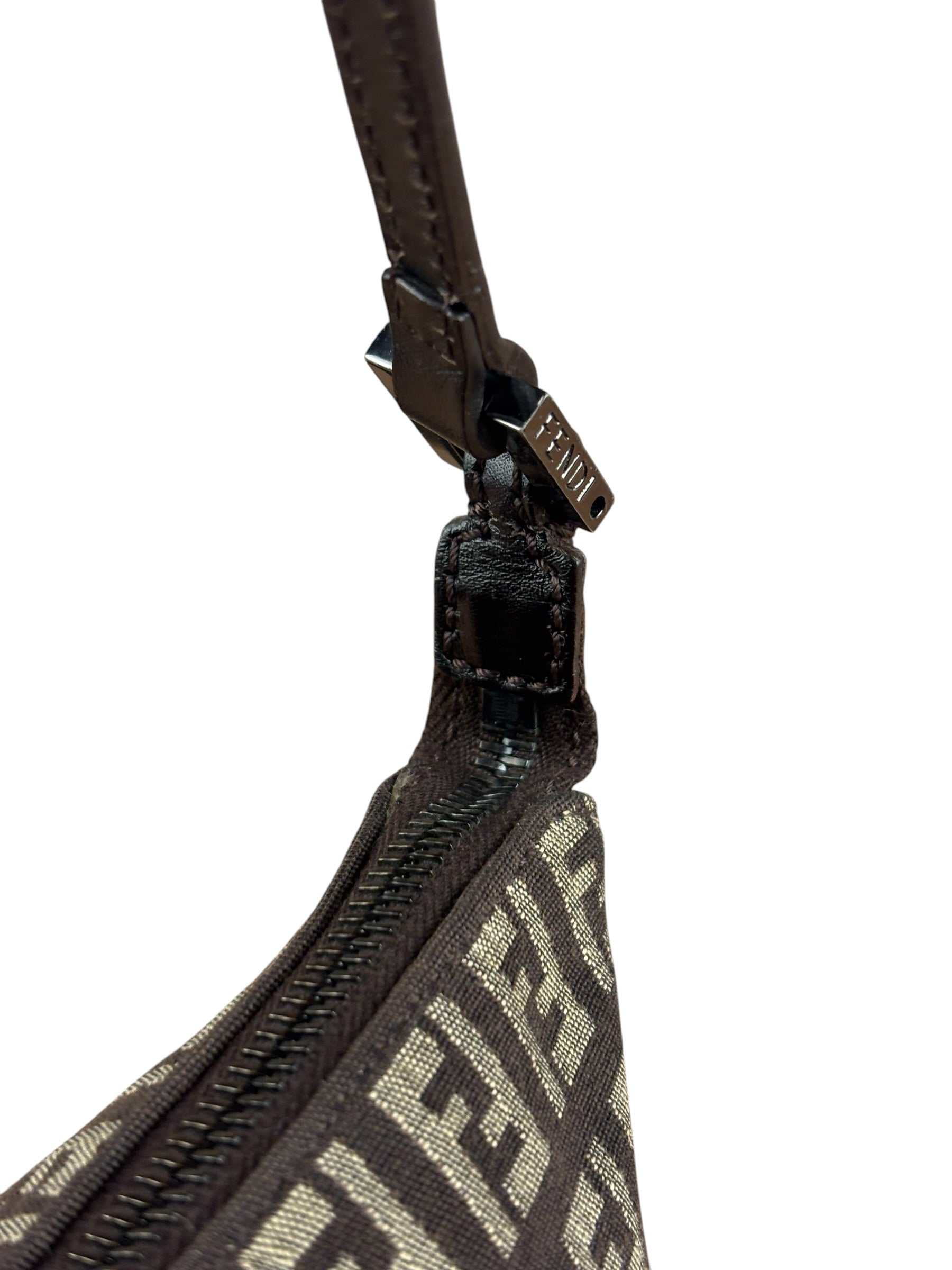 Fendi Vintage Brown Zucca Crossbody