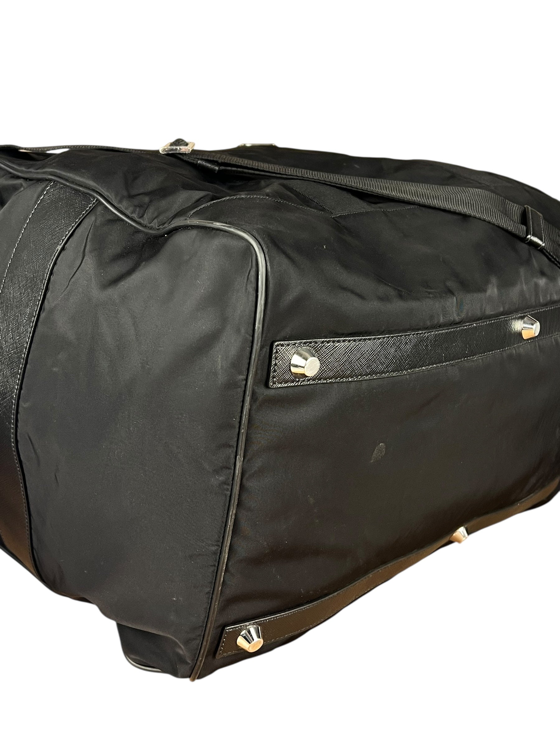 Prada Nylon Duffle Bag Black
