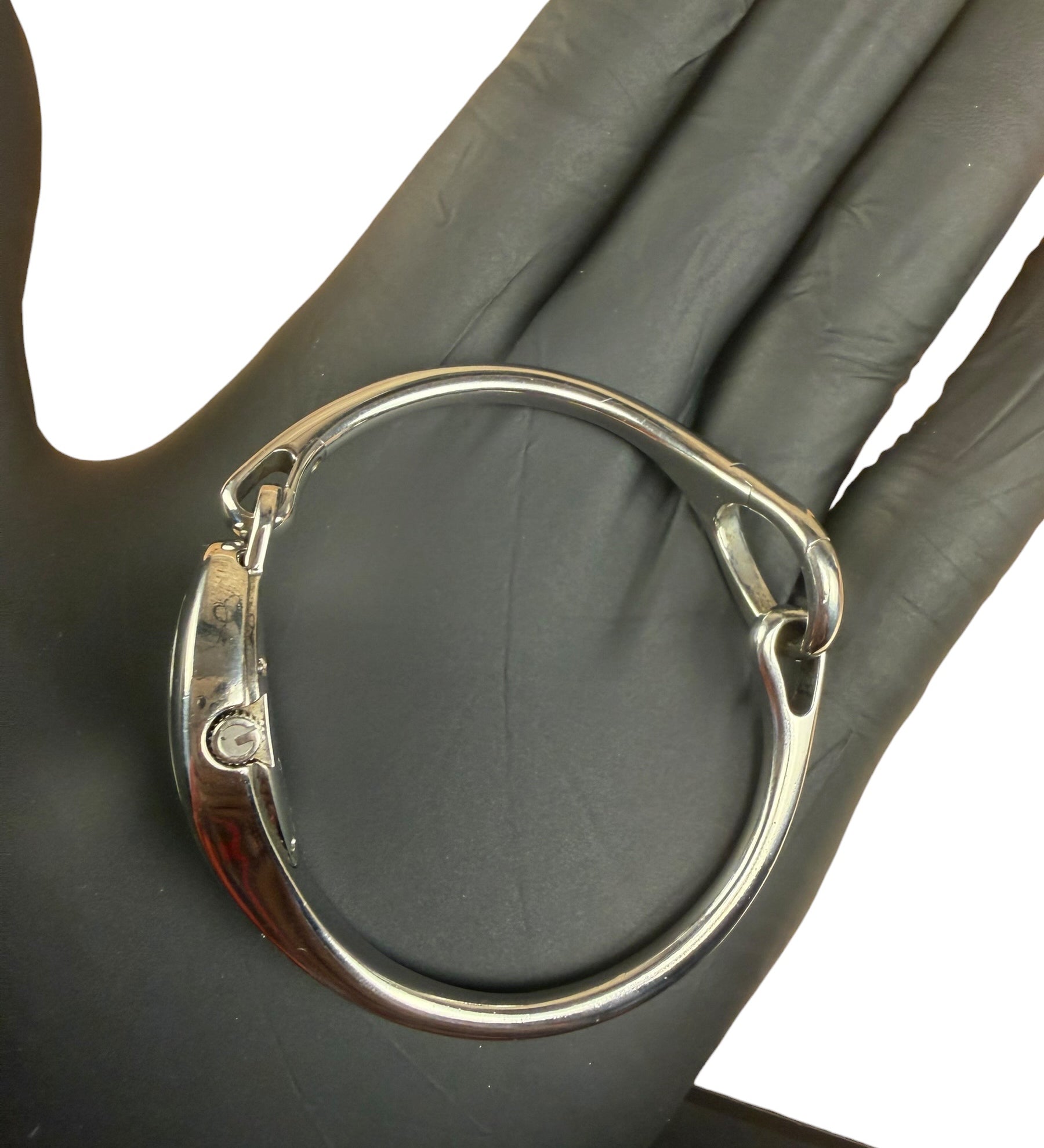 Gucci 103 Silver Dial Horsebit Bangle Watch