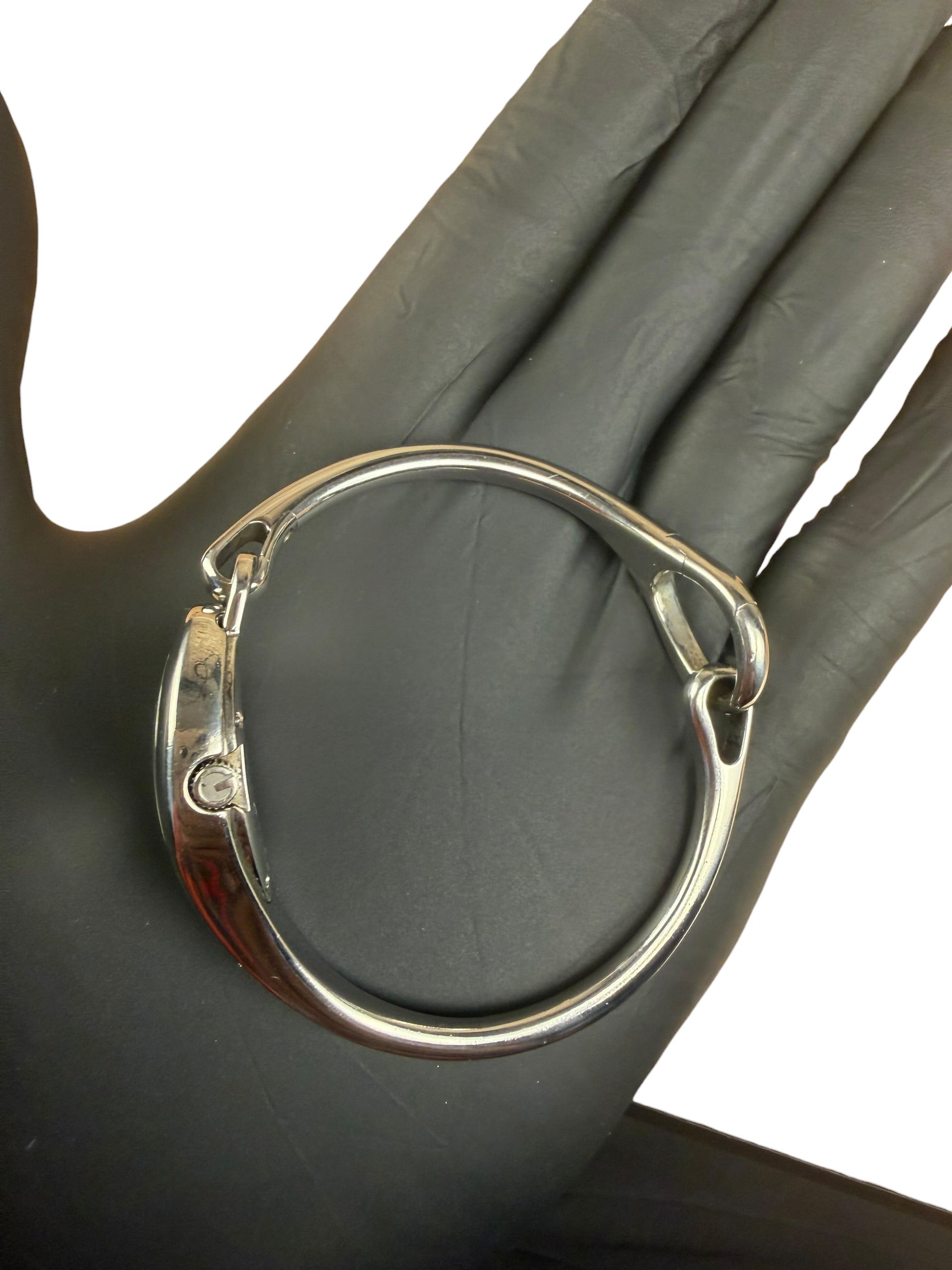 Gucci 103 Silver Dial Horsebit Bangle Watch