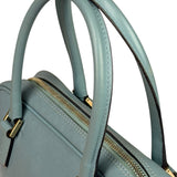 Gucci Blue Leather Micro GG Bowler Bag