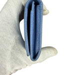 Gucci Blue Leather Marmont Card Case Wallet