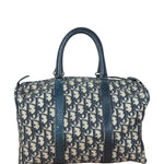 Christian Dior Vintage Navy Trotter Boston Bag