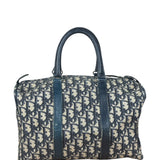 Christian Dior Vintage Navy Trotter Boston Bag
