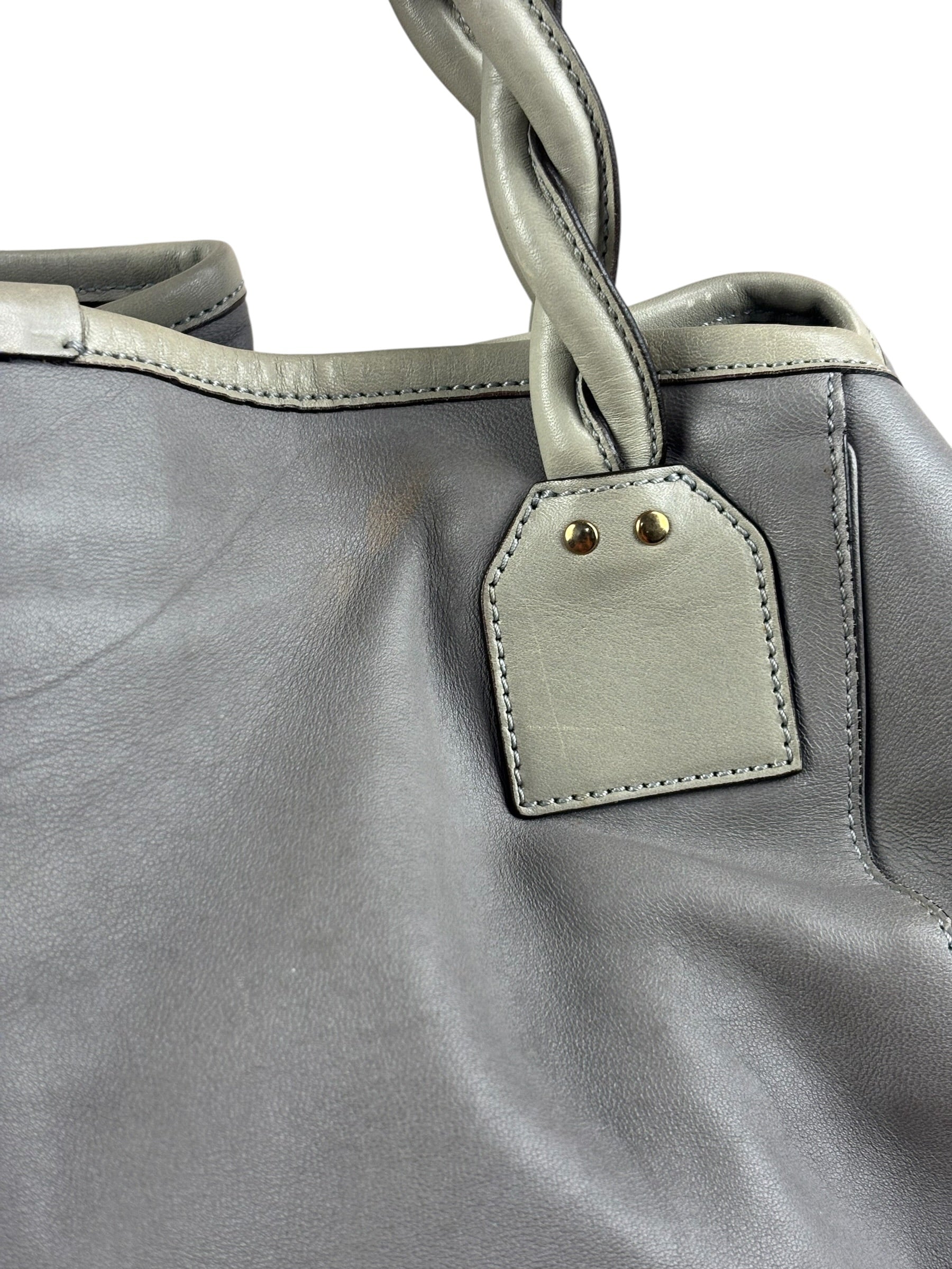 Chloé Vintage Grey Leather Shoulder Bag