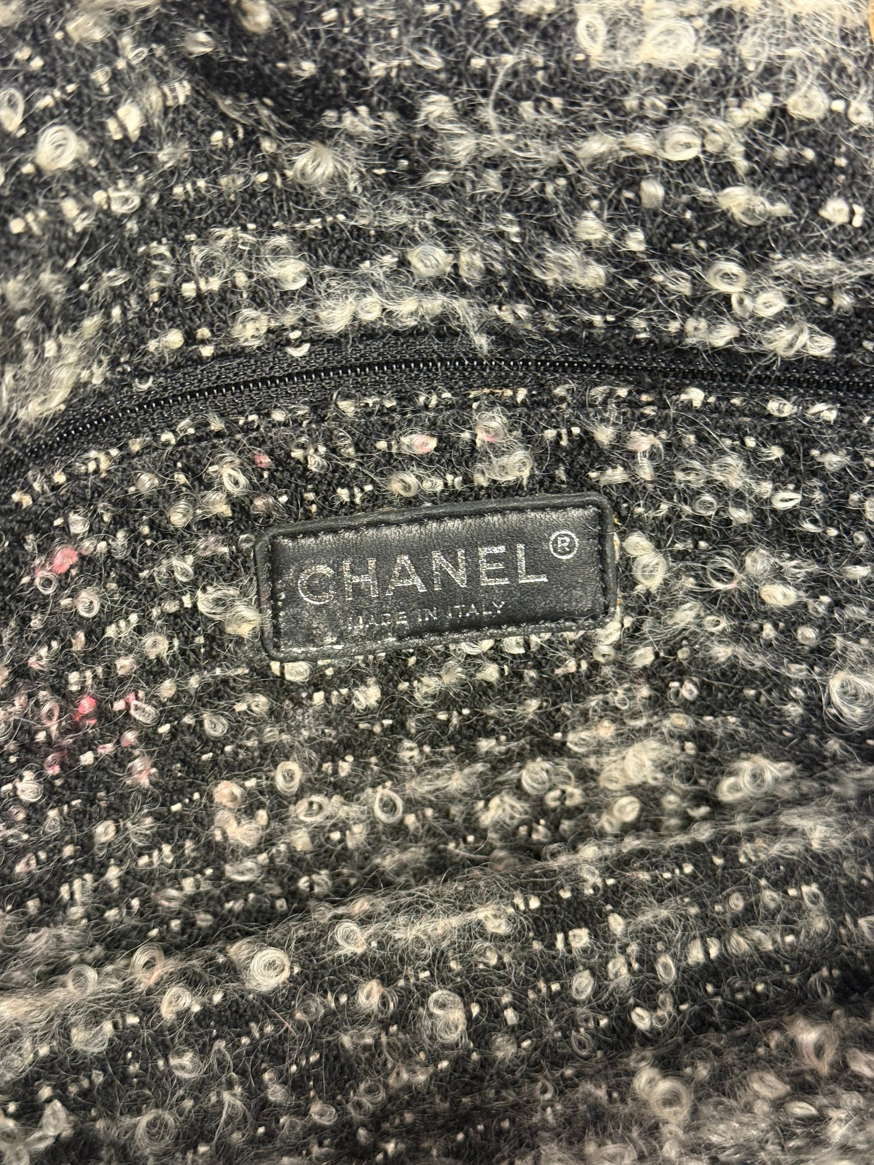 Chanel Tweedy Quilted Leather Fringe Flap Bag 2011