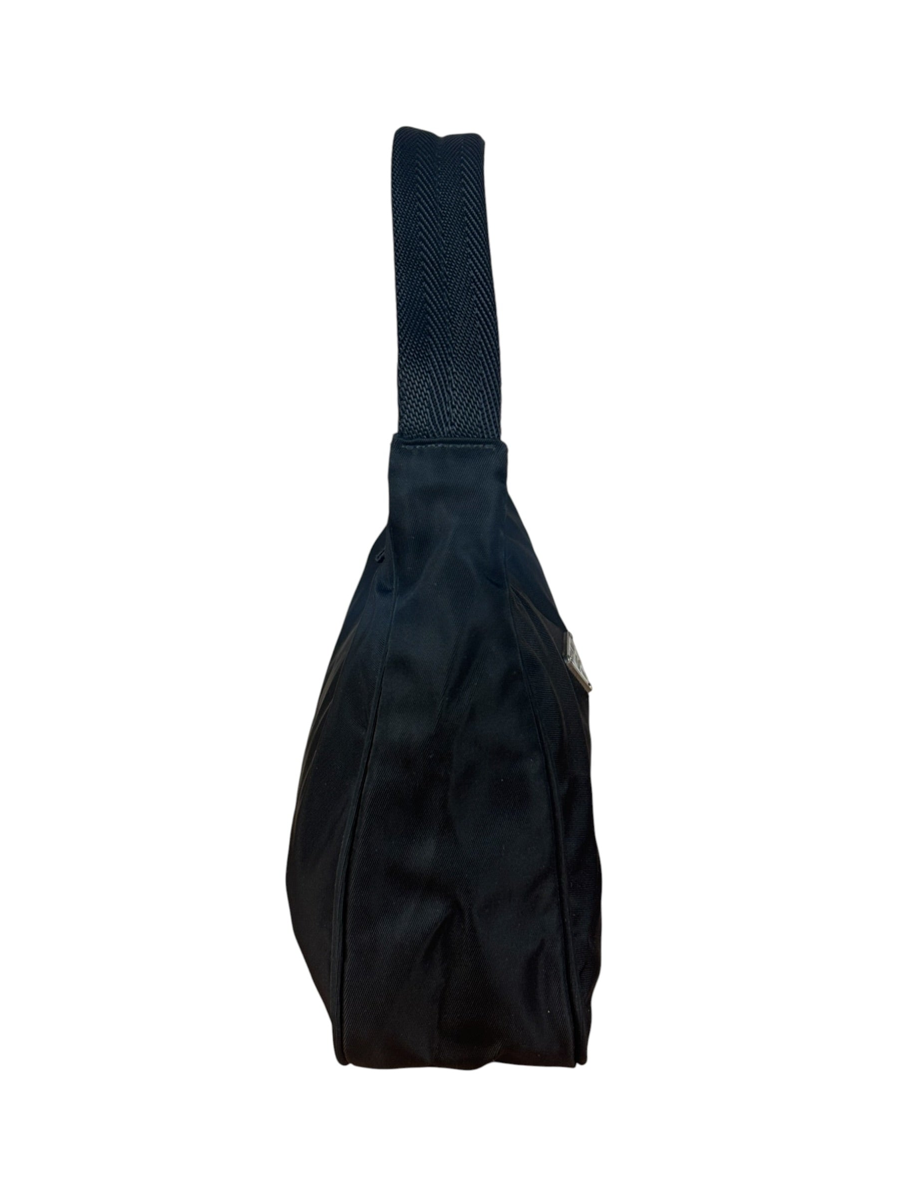 Prada Vintage Black Nylon Pochette