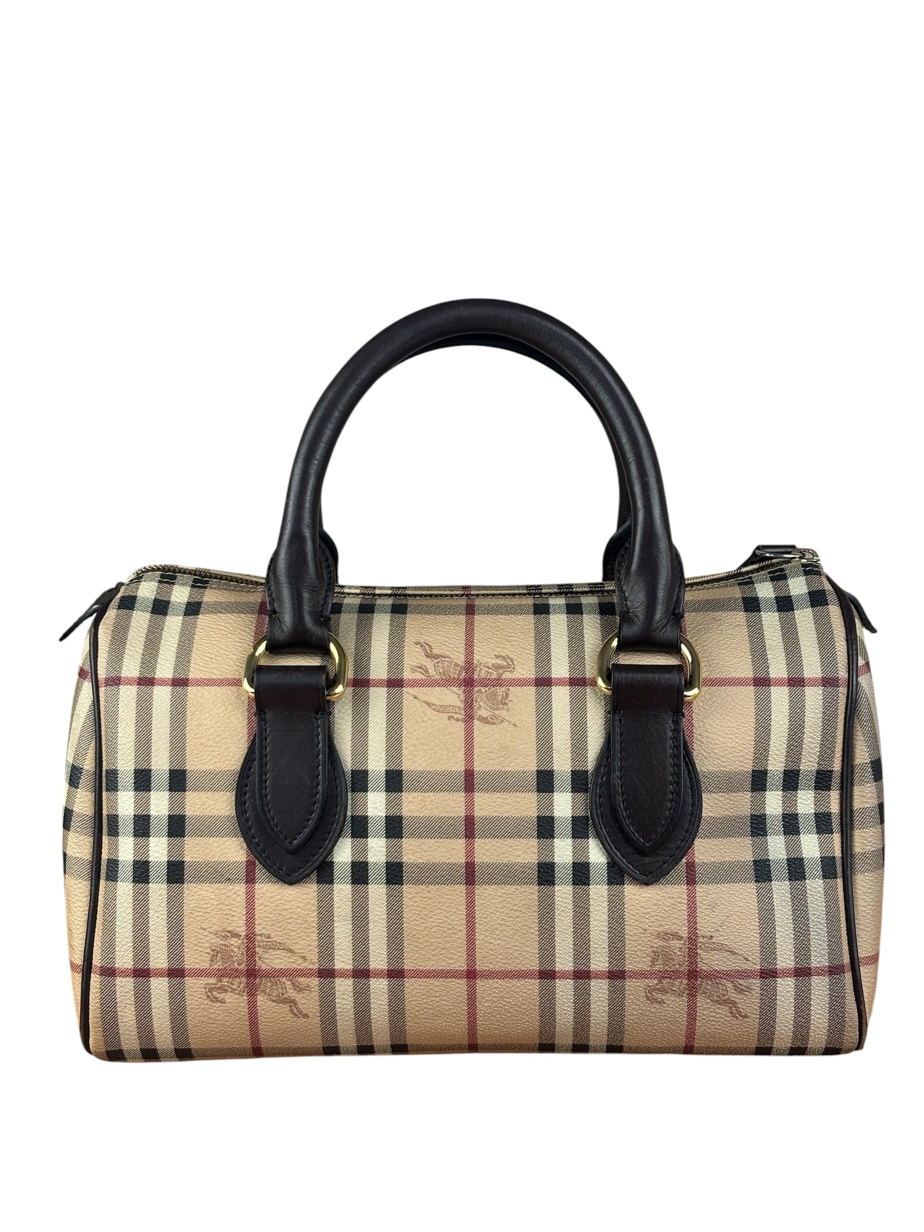 Burberry Vintage House Check Haymarkett Chester Bowling Handbag