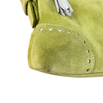 Coach Vintage Green Suede Shoulder Bag