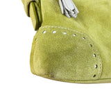 Coach Vintage Green Suede Shoulder Bag