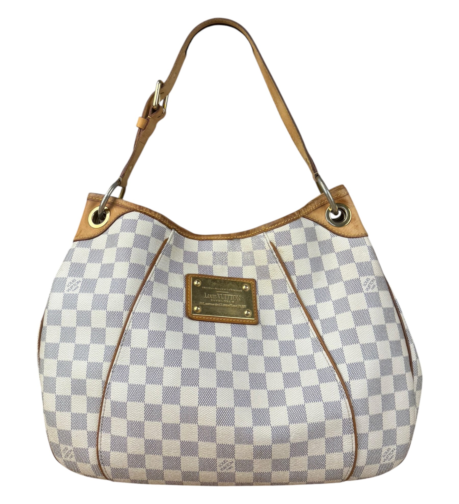 Louis Vuitton Damier Azur Galliera PM Hobo Bag