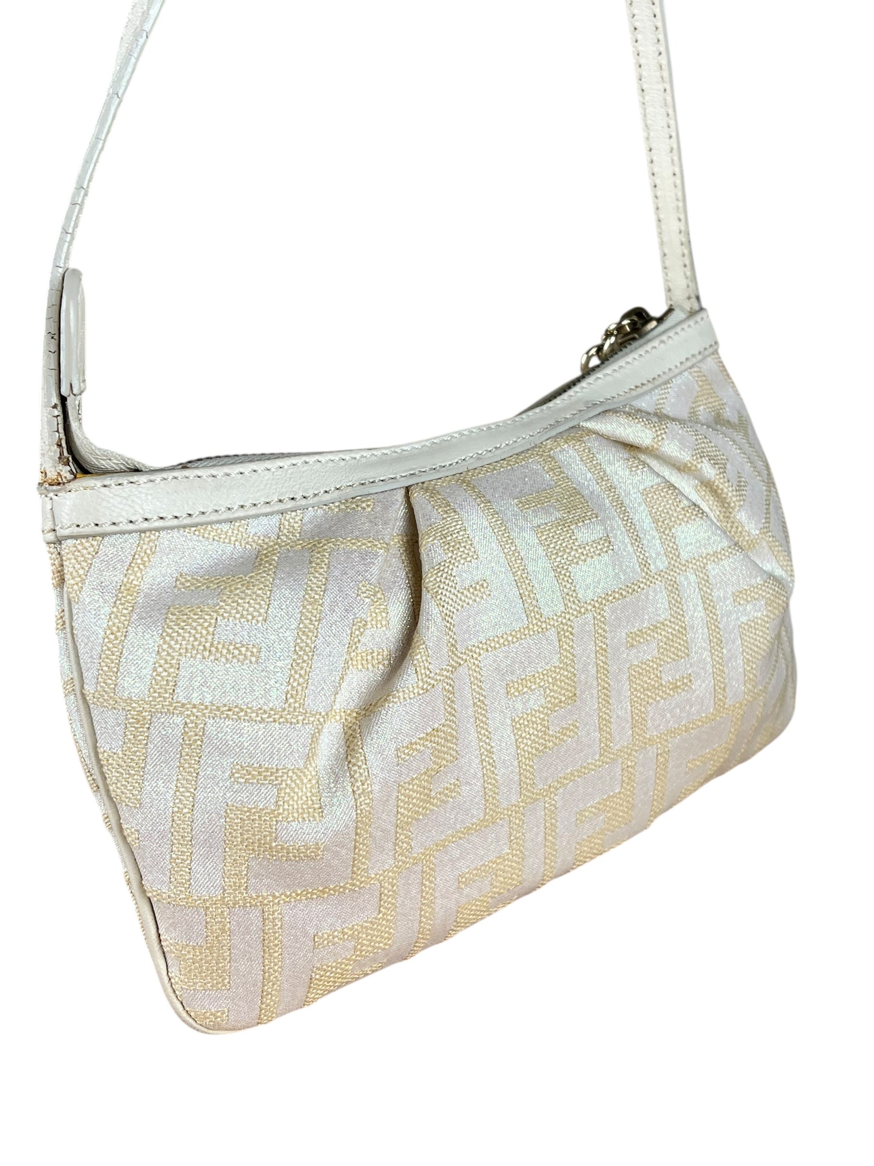 Fendi Sparkle Zucca Pochette Shoulder Bag