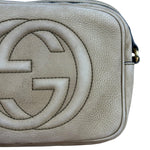 Gucci Brown Suede Soho Disco Crossbody Beige