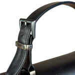 Prada Vintage Black Leather Top Handle Bag